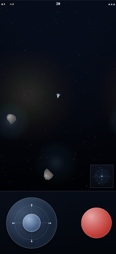 Asteroids screenshot